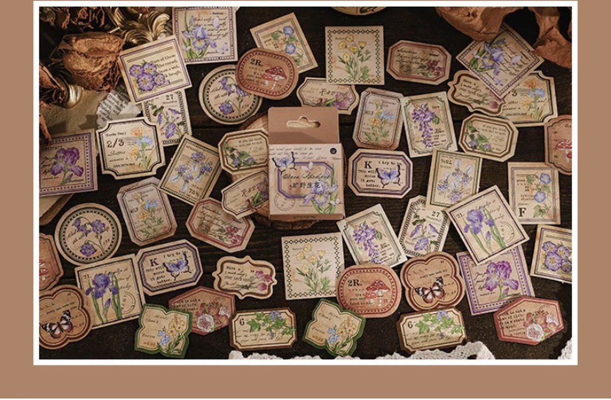 Bulletjournal stickers | washi | vlinders | labels | scrapbooking